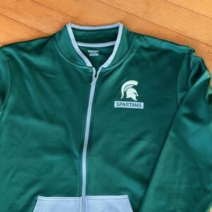 Michigan State zip up jacket, NWT.